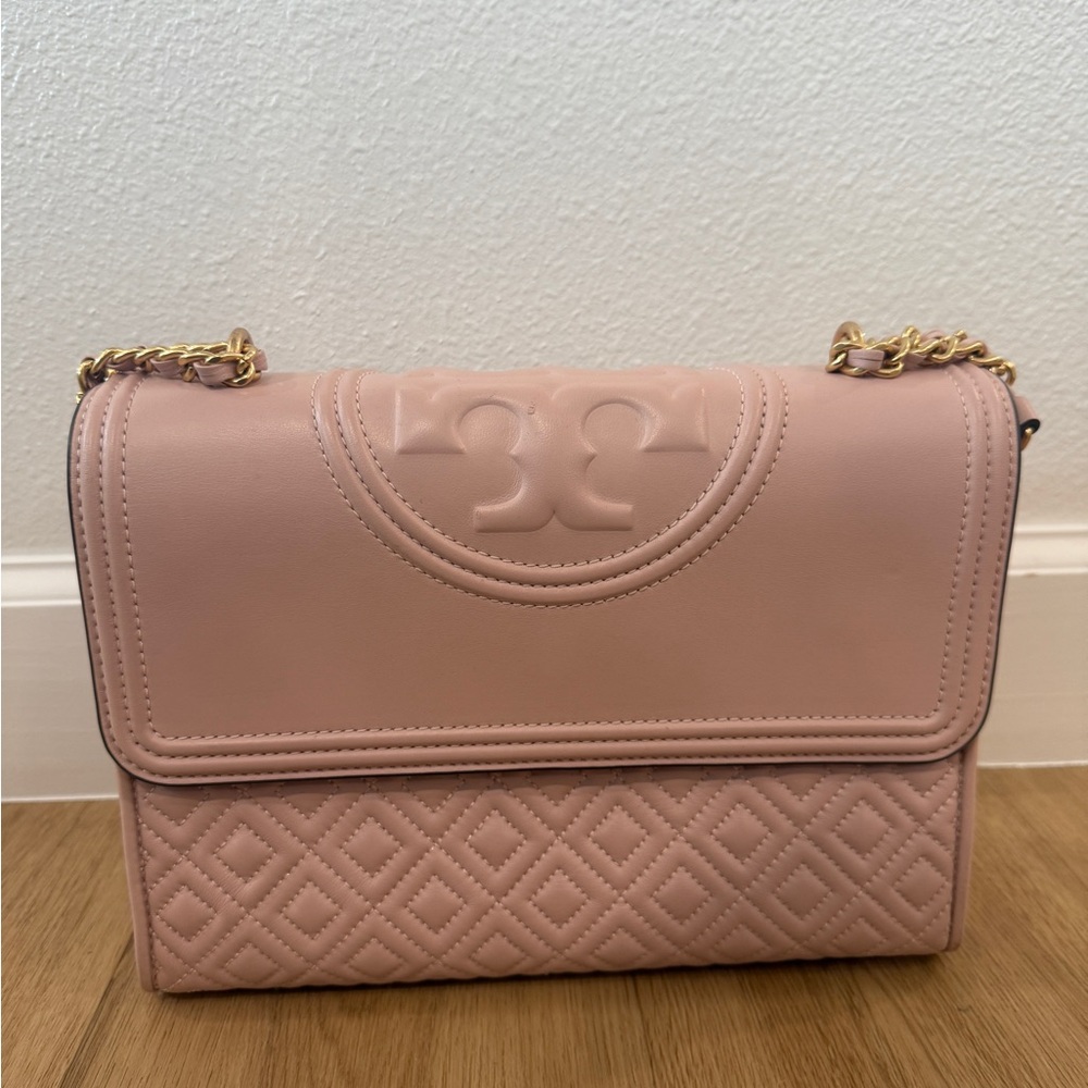 Tory Burch Pink Quilted Shoulder Bag